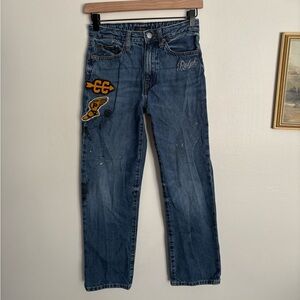 Polo Ralph Lauren Lynwood Relaxed Fit Graphic Patch Distressed Jean Boy size 10